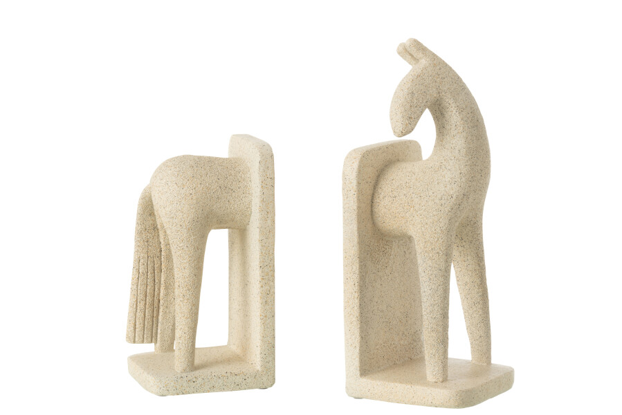 Bookends Modern Horse sett 2 21x10xh27,5cm 50098