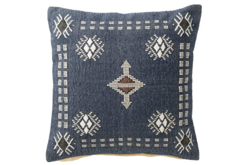 Pillow Ethnic Blue Print 45x45cm Ink Innmat  51796