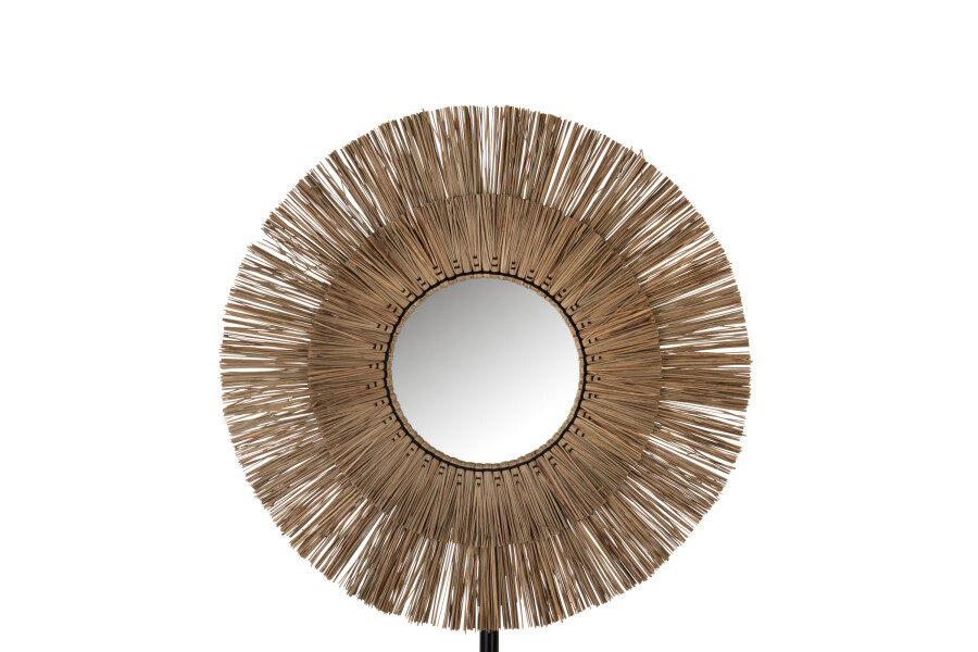 Mirror Mendi Round Grass Natural ø90cm 20910