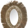 Mirror Oval Braided Grass Nat 74x3xh100cm 41504