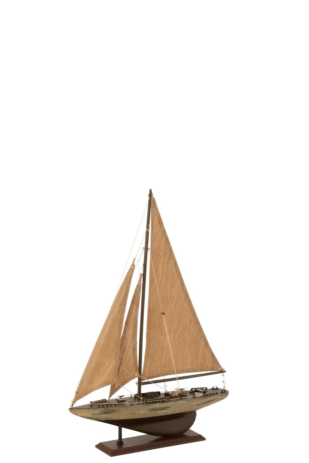 Sailboat Wood 42x9x59cm 50017