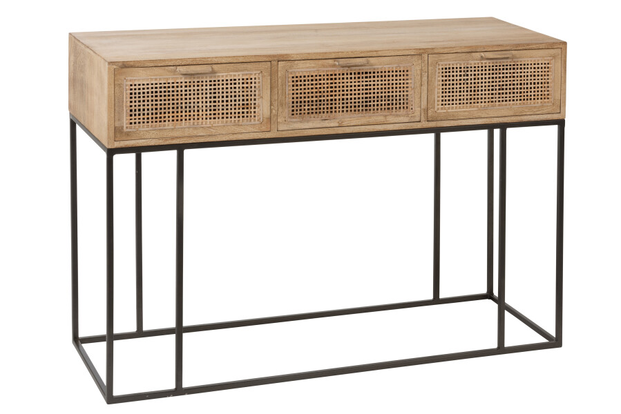 Console 3. Drawers Woven Nature 120x42xh80cm 91011