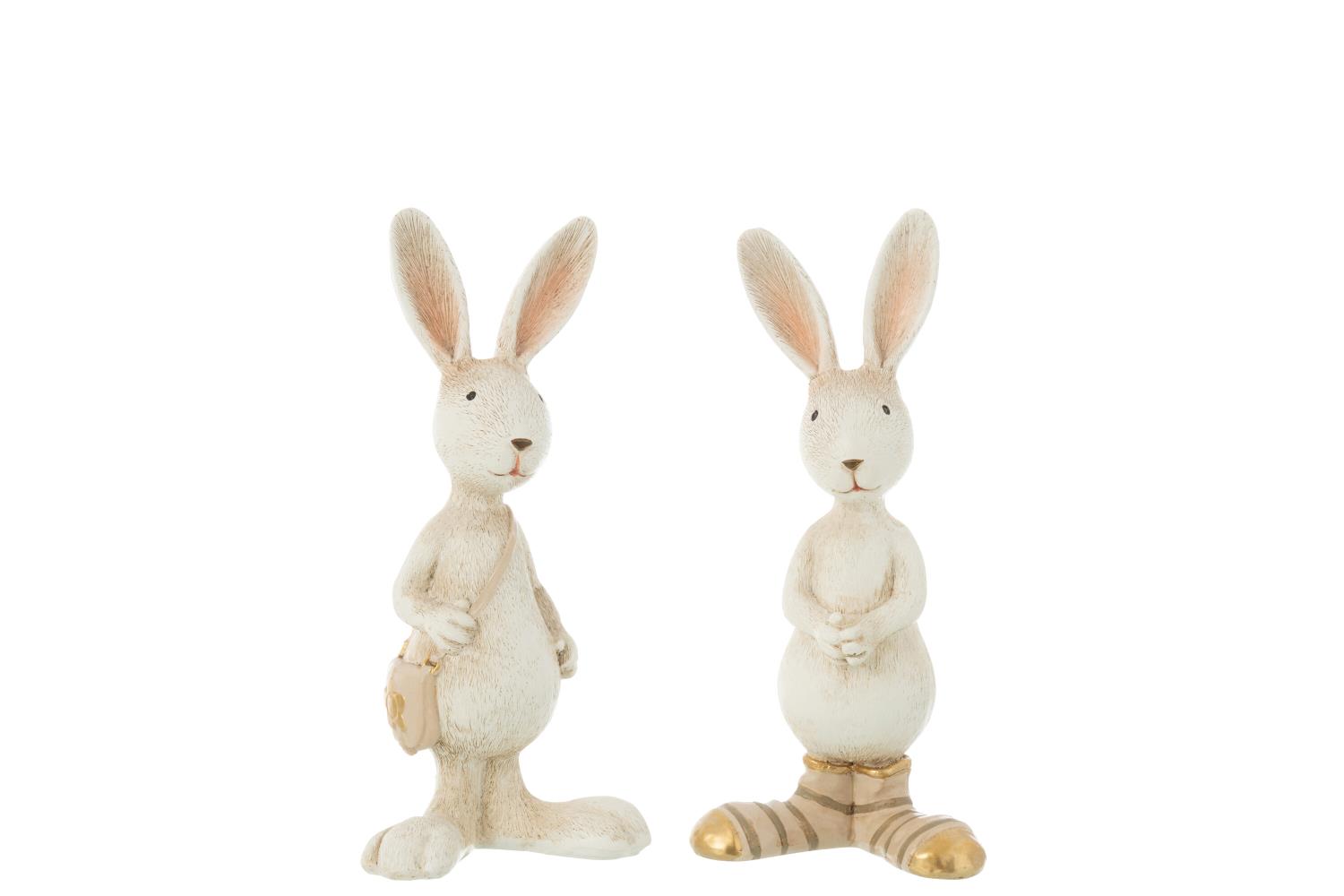 Cuteb Rabbits Dressed 10,5x7,5xh22cm 50646