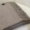 Baby Alpaca Throw Light Brown 130x200 0284