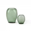 Vase Organic Cutting 21xh27cm Green dcg1671