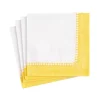 Napkin Yellow Linen Border 16512c