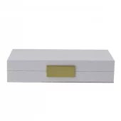 White Lacquer With Gold Bx1203