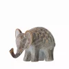 Deko Elephant Brown /Green 20xh14x12cm