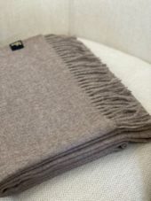Baby Alpaca Throw Light Brown 130x200 0284