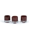 Votive Glass Burgundy 8,5x8,5cm
