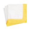 Napkin Yellow Linen Border 16512c