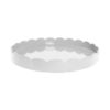 White Round Scallop Tray Tr7000