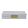 White Lacquer With Gold Bx1203