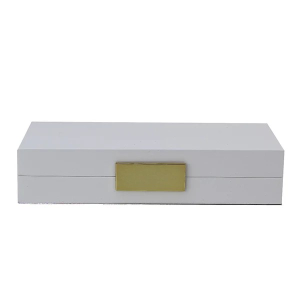 White Lacquer With Gold Bx1203