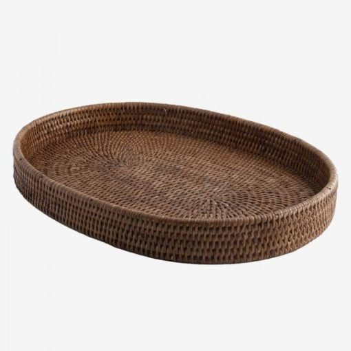 Oval rattan tray 1372038