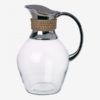 Glass and silver pitcher w/ rope 1511403