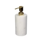 Soap Dispenser Marble White 8x8xh19cm Kal-4143