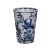 Toothbrush Holder Blue & White 8xh11cm Kal-4205
