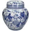Jar Blue & White 30xh28cm Xet-5221