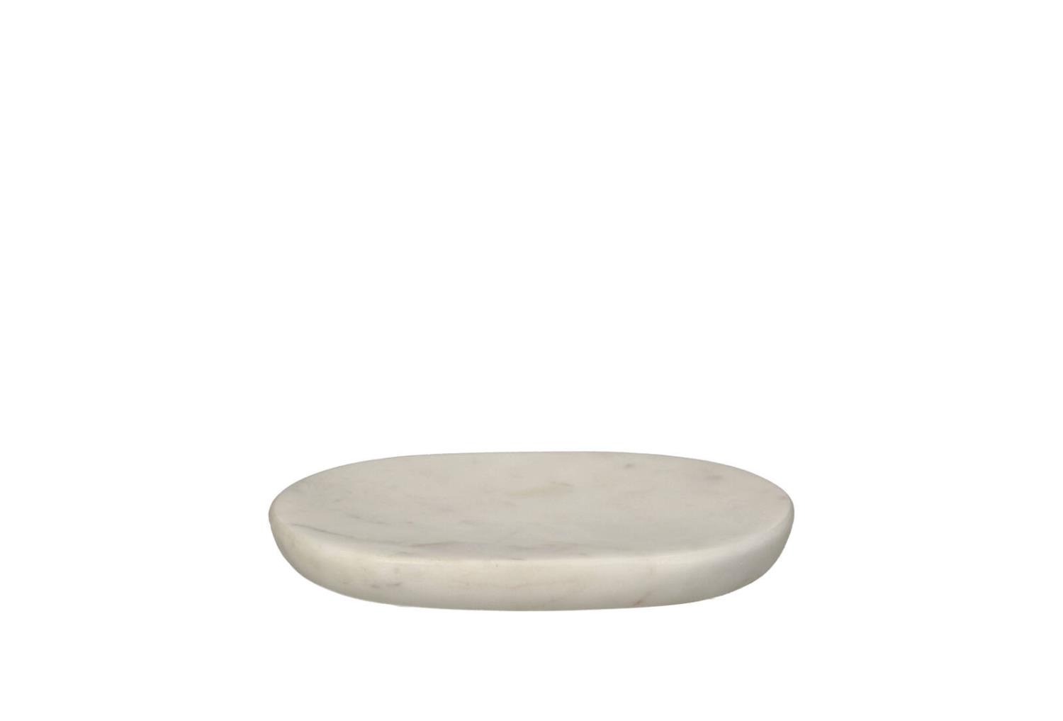 Soap Dish Marble White 14x9xh1,5cm Kal-4140