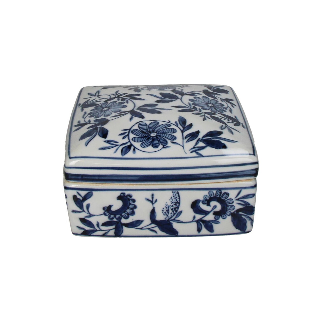 Box Porcelain Blue 19x18xh11,5cm Kal-5967