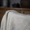 Chasmere Plaid Beige Herringbone 100x200cm