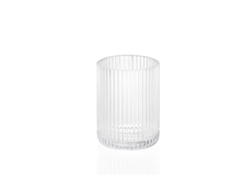Stripe Glass Thoothbrush Holder Ba 69103