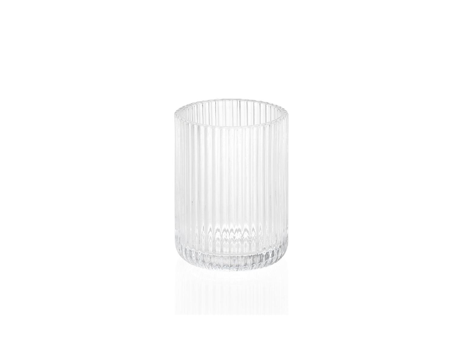 Stripe Glass Thoothbrush Holder Ba 69103