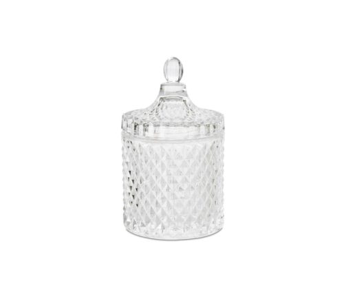 Diamond Glass Box ø10,5x17cm Cr 25003