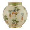 Vase Tinghir Beige/ Green Ceramic 26xh26cm 155-674