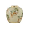 Vase Tinghir Beige Green Ceramic 21xh21cm 155-673