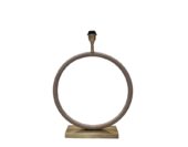 Lamp Circle Ant. Gold Natural Rope 47xh58cm 490-035