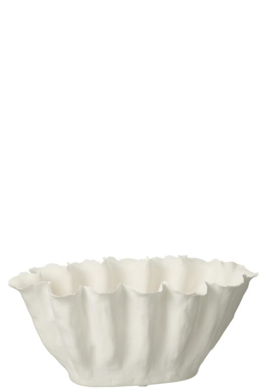 Vase Calyx White 40x20xh18cm 54677