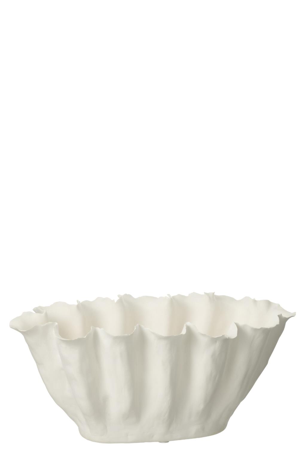 Vase Calyx White 40x20xh18cm 54677