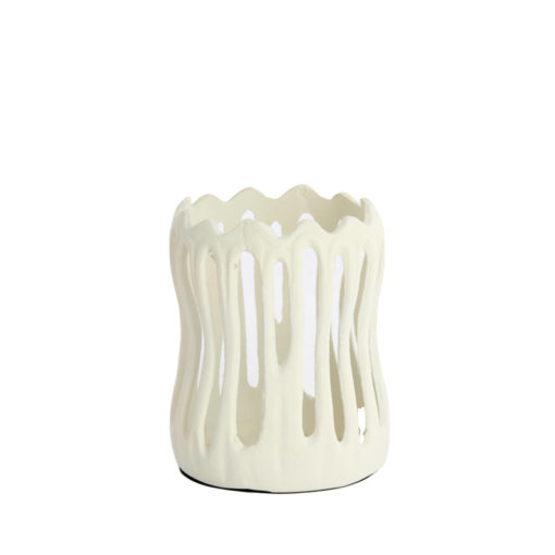 Tealight Matt Creme 13x16cm 7789243