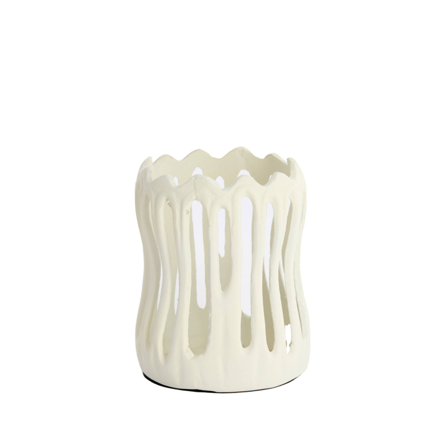 Tealight Matt Creme 13x16cm 7789243