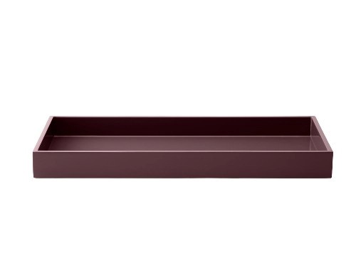 Lux Lacquer Tray Burgundy 38x19xh3,5cm 070169