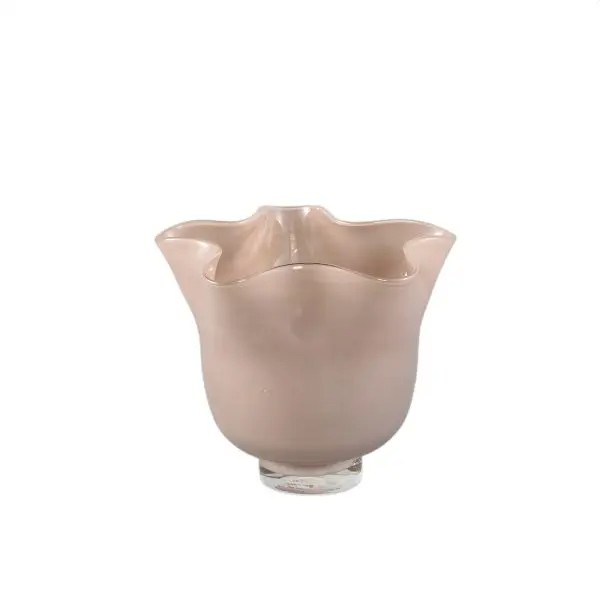 Vase pink Glass Wavy 725102