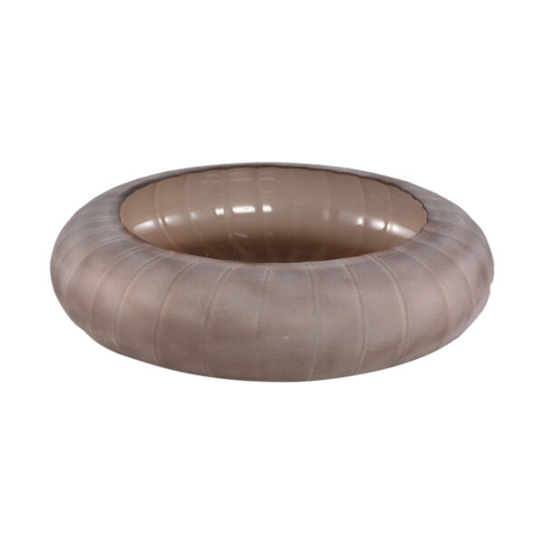 Sand Carved Glass Bowl Ribbed 724986