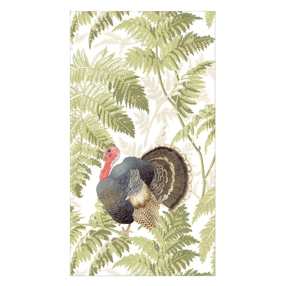 Napkin Turkey Among Ferns 18770g