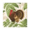 Napkin Turkey Among Ferns 18770l