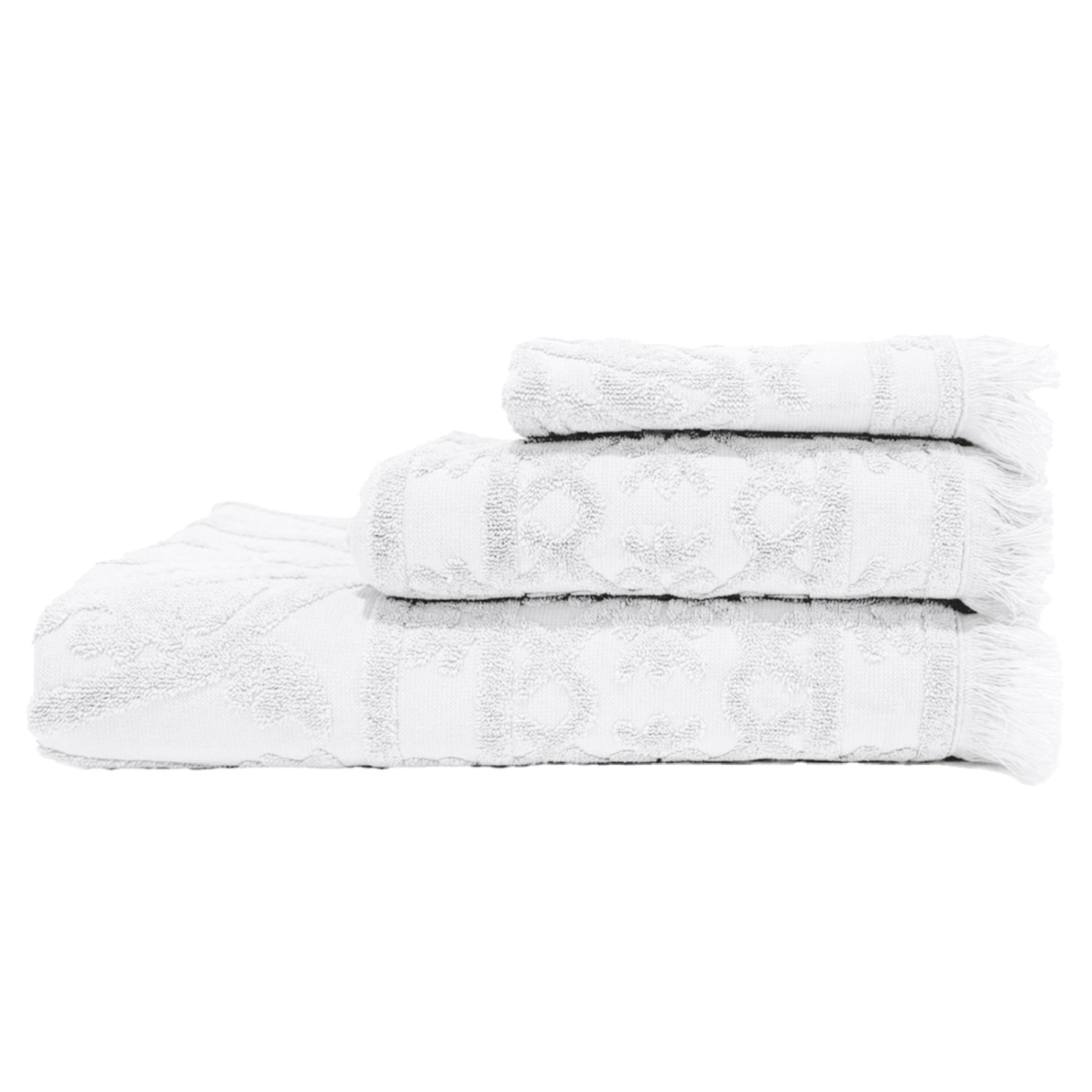 Gjestehåndkle Ubud Hvit 30x50cm 80% Bommull 20% Lin