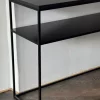 Konsollbord Sort Eik & Jern 125x40xh85cm