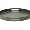 Matt Lacquer Tray Urban Green  ø40xh4cm