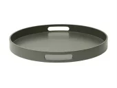Matt Lacquer Tray Urban Green  ø40xh4cm
