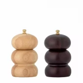 Salt&Pepper sett 2 Natur ( Gummitre) ø7,5xh13cm 82062911