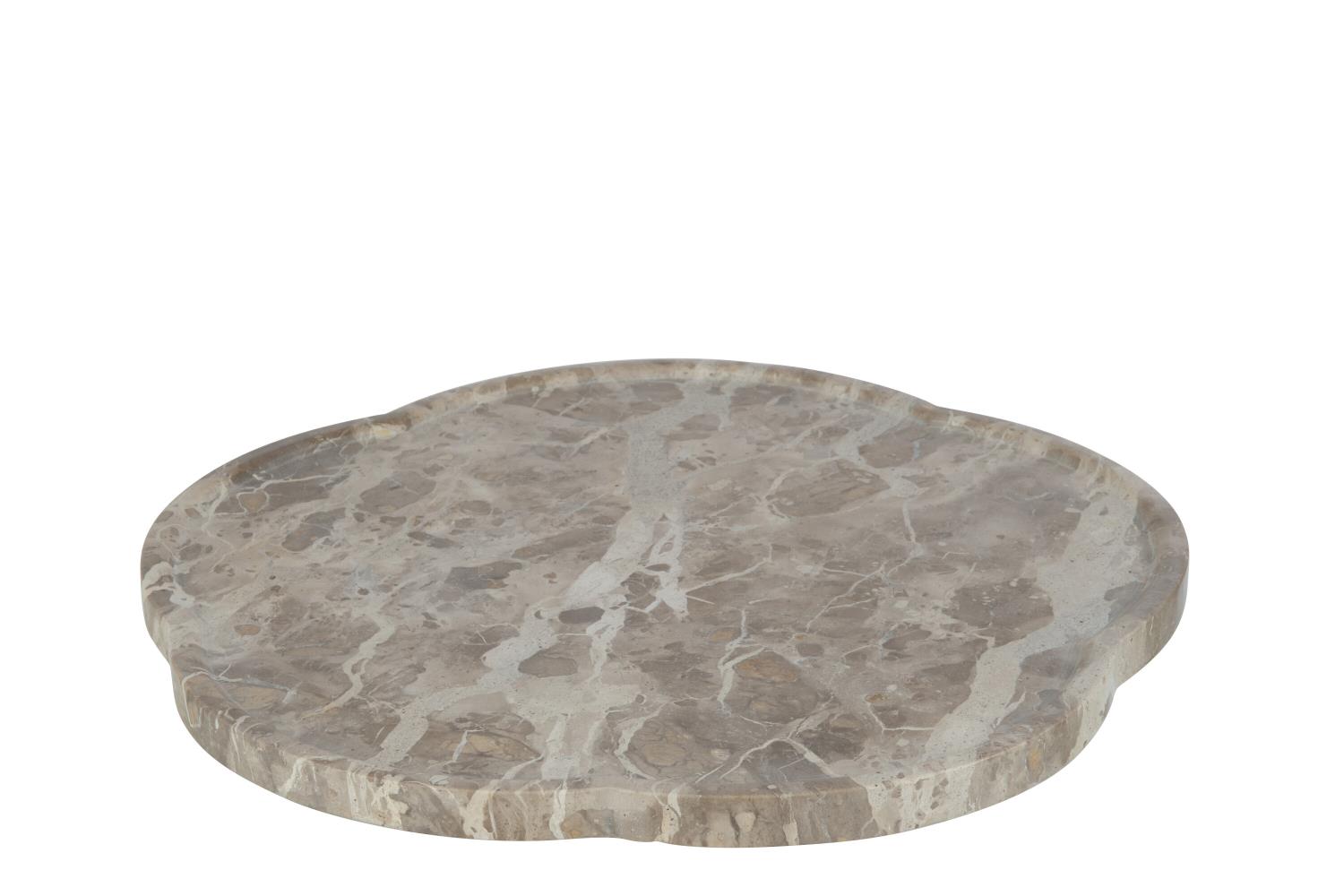 Tray Flower Roatating Marble 40xh5cm 43925
