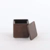 Storagebox W Lid Brown 9x9xh9cm 73384
