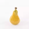 Deco Pear Ceramic Green ø7,3xh13cm 74082