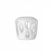 Hvit Telysholder Resirk Glass 82072645